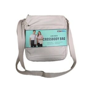 32 Degrees COOL Unisex Crossbody Bag Cream Adjustable Strap One Size